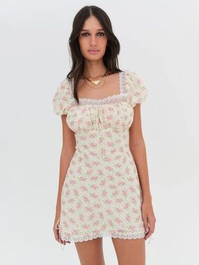 for love & lemons festival rose dress FOR LOVE & LEMONS Rose Mini Dress in Red – Lusso Di Luna Boutique